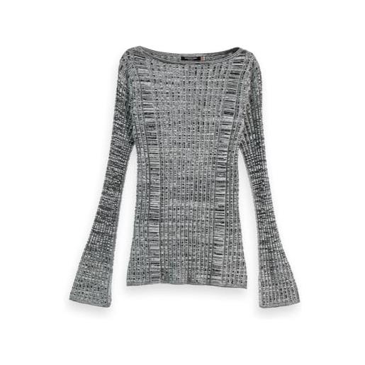 Scotch & Soda maglia a costine, nero 001, xs