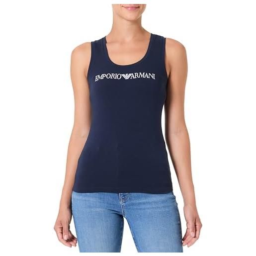 Emporio Armani canotta intimo donna everyday cotone blu l, blu, l