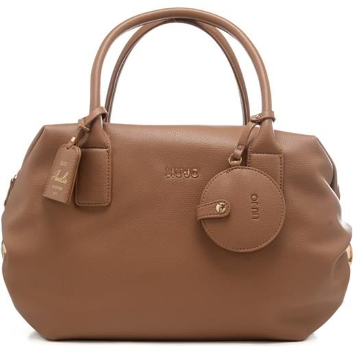 Liu Jo borsa a mano bowler da donna con stampa con effetto bottalato suede