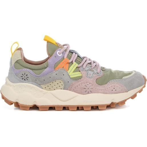 Flower Mountain sneakers da donna yamano 3 in tessuto tecnico grigio chiaro cipria