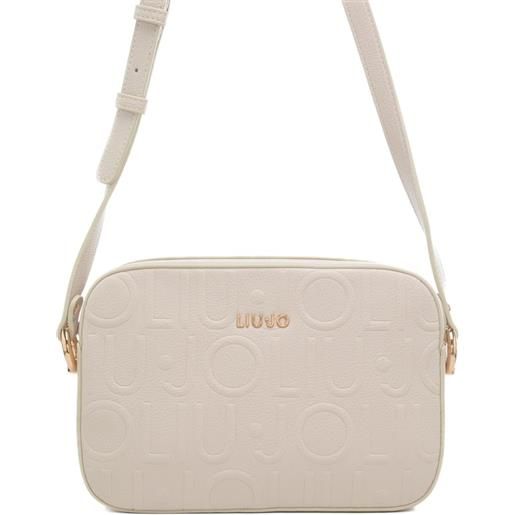 Liu Jo borsa a tracolla da donna con logo lettering in rilievo all over marmo
