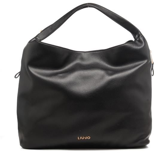 Liu Jo borsa hobo da donna grande con tracolla in dotazione nera