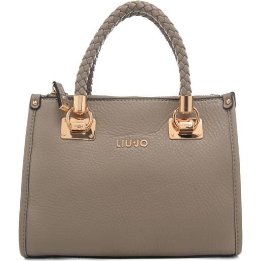 Liu Jo borsa a mano piccola da donna con manici con lavorazione intrecciata deserto