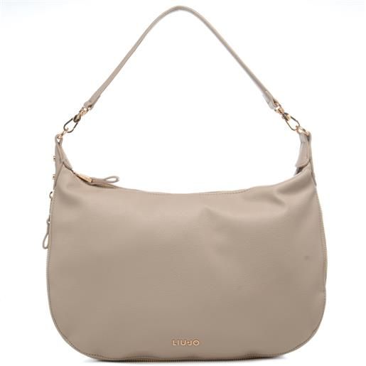 Liu Jo borsa hobo da donna con manico rimovibile e zip sul fondo neutra