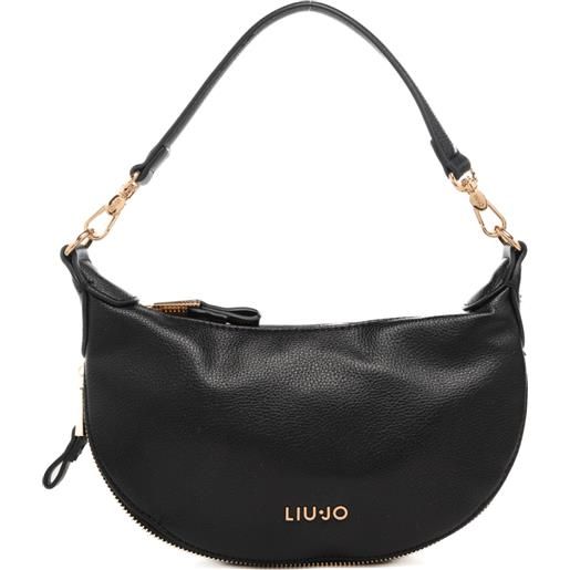Liu Jo borsa hobo da donna con fondo espandibile con zip nera