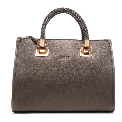 Liu Jo borsa a mano da donna con manici con lavorazione intrecciata moro