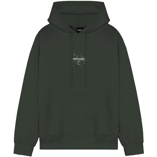 PROPAGANDA felpa con cappuccio ribs glass