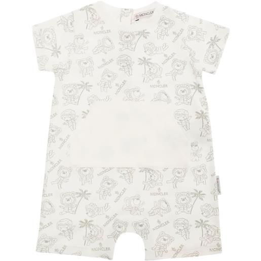 Moncler Enfant tutina con stampa - grigio