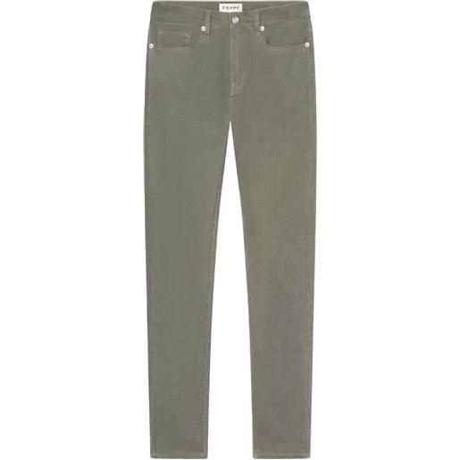 FRAME jeans con design a cinque tasche - verde