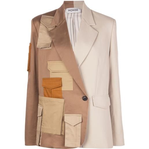 Monse blazer oversize - toni neutri