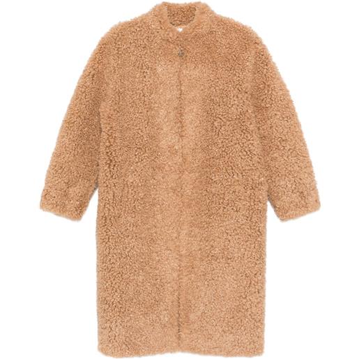 Apparis soprabito in shearling - marrone