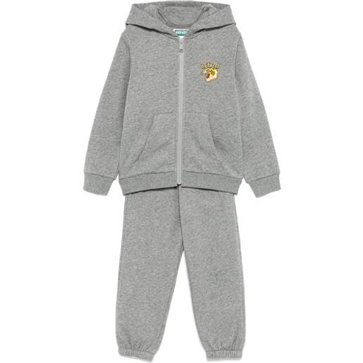 Kenzo Kids tuta sportiva con motivo tiger - grigio
