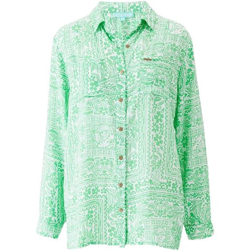 Melissa Odabash camicia a fiori - verde