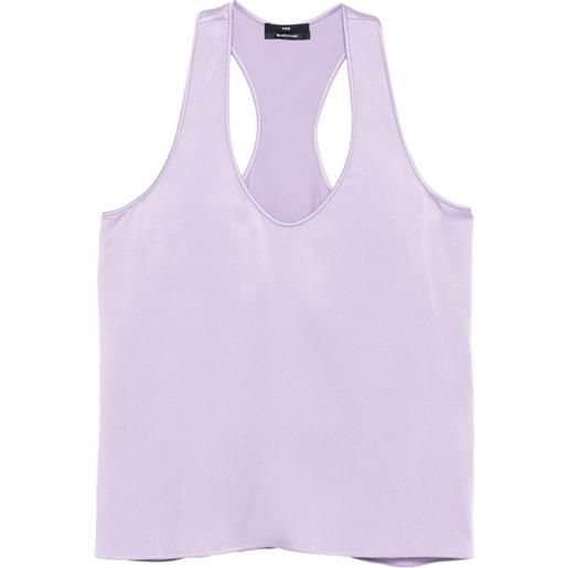 CHB CHRISTIAN BOARO top con spalline incrociate - viola