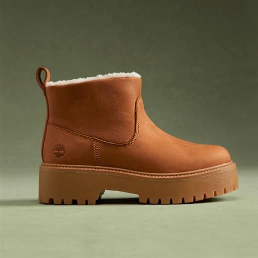 Timberland - stivale foderato con plateau stone street da donna in marrone, donna, marrone, taglia: 36