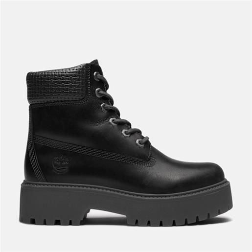 Timberland - stivale impermeabile con plateau stone street 6-inch da donna in colore nero, donna, colore nero, taglia: 36