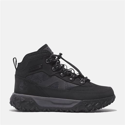 Timberland - scarpa hiker stringata greenstride motion 6 da bambino (dal 35,5 al 40) in colore nero, colore nero, taglia: 36