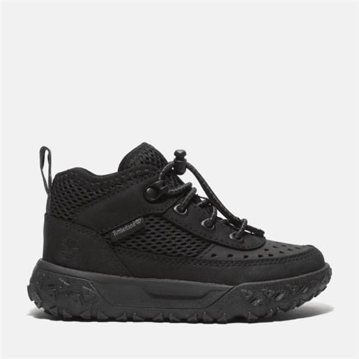 Timberland - sneaker con cordino elastico green. Stride motion 6 da bambino (dal 20 al 30) in colore nero, colore nero, taglia: 21