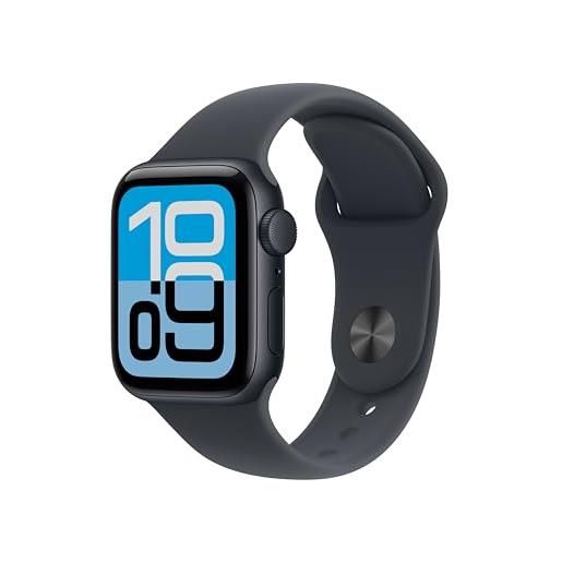 Apple watch se 3 gps, cassa 40 mm in alluminio mezzanotte con cinturino sport mezzanotte - s/m