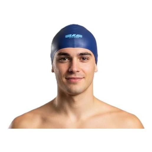Only4fan S.r.l. ss lazio cuffia da nuoto in lycra per adulti e bambini prodotto ufficiale, blu