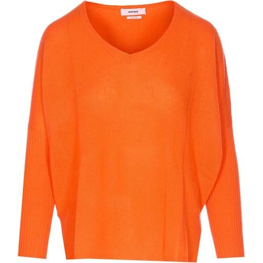 Not Shy maglione in cashmere con scollo a v - arancione
