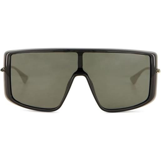 Alexander McQueen Eyewear occhiali da sole a mascherina - nero