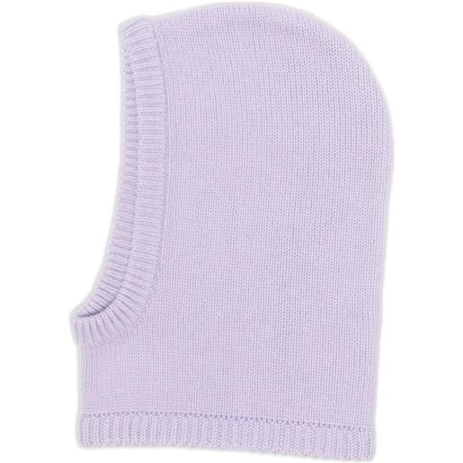 Lisa Yang passamontagna in maglia - viola