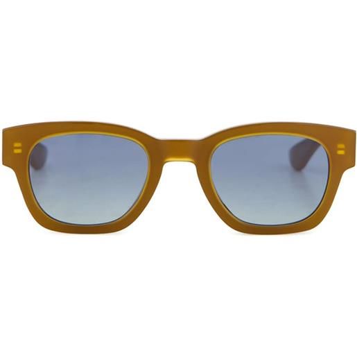 Alexander McQueen Eyewear occhiali da sole squadrati - marrone