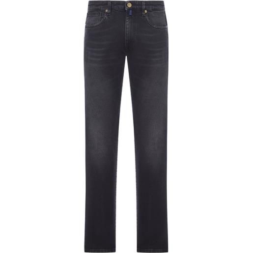 Incotex jeans in cotone - nero