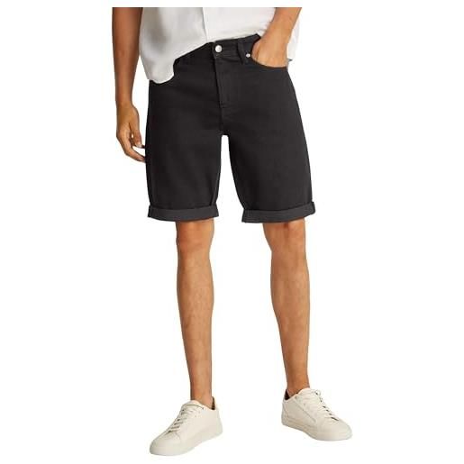 Calvin Klein uomo pantaloncini in jeans slim fit, nero (denim black), 29w