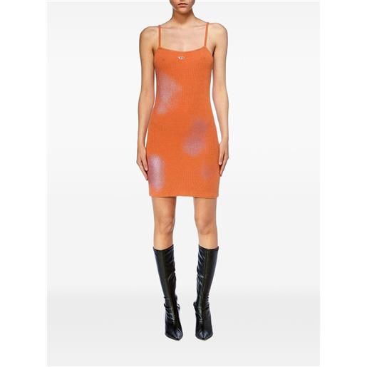 Diesel abito corto d-hopy-n2 - arancione