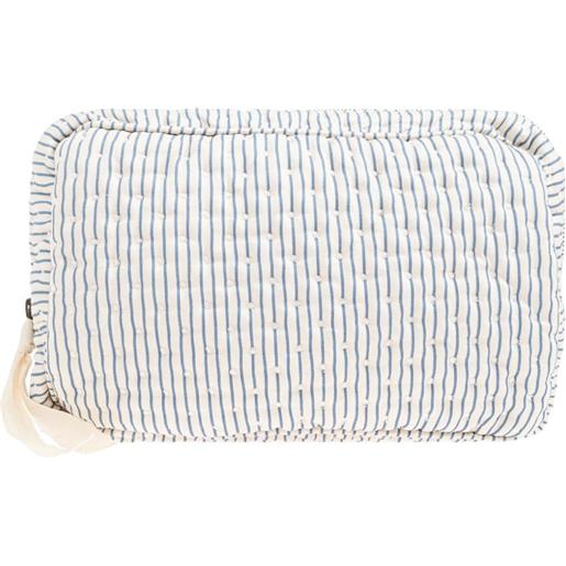 Konges Sløjd borsa trapuntata a righe - blu