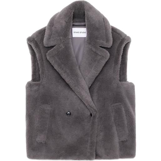 STAND STUDIO gilet doppiopetto clary - grigio