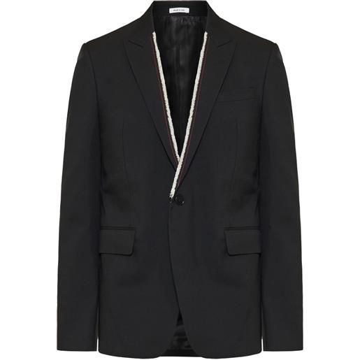 Alexander McQueen giacca con bottone singolo - nero
