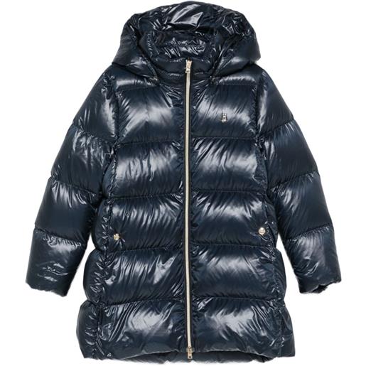 Herno Kids cappotto imbottito con cappuccio - blu
