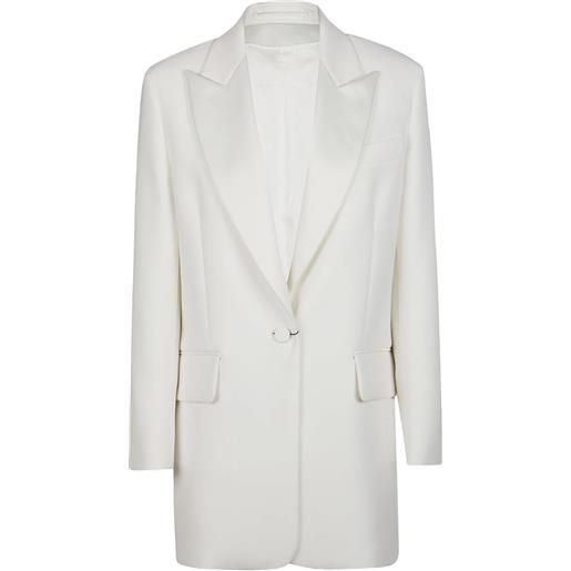 Max Mara blazer monopetto con bottone - bianco