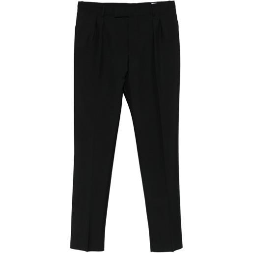 Alexander McQueen pantaloni con pieghe frontali - nero