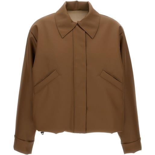 KASSL Editions parka con coulisse - marrone