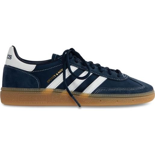 adidas x sporty & rich sneakers handball spezial in pelle scamosciata - blu