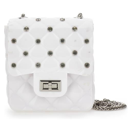 Monnalisa borsa pvc con strass