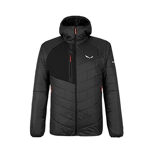 Salewa catinaccio twr m jkt, giacca isolante foderata in lana, uomo, 46/s, nero (black out)
