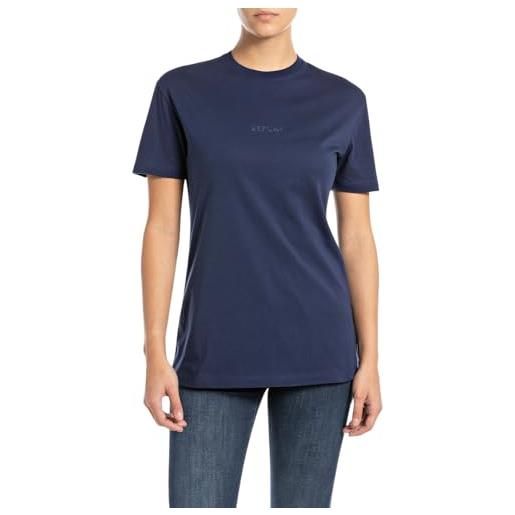 Replay w3366 t-shirt, 857 blu indaco, s donna