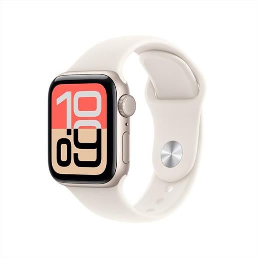 Apple - watch se 3 gps 40mm alluminio-sport band galassia - m/l