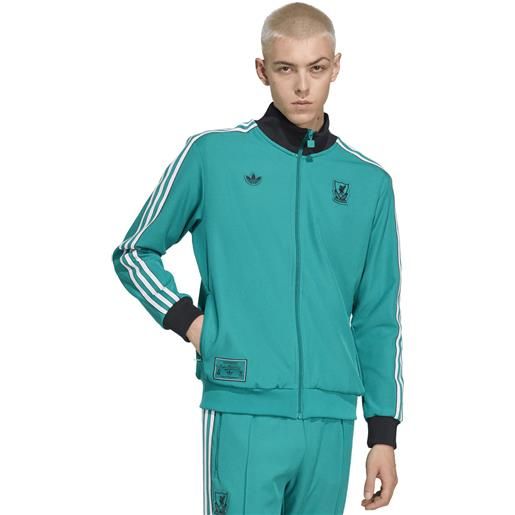 Adidas giacca allenamento uomo Adidas liverpool fc terrace icons verde acqua
