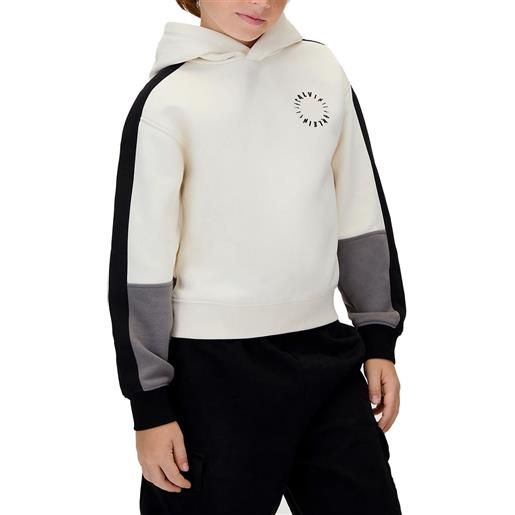 CALVIN KLEIN felpa color block con cappuccio bambino
