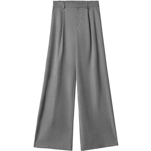 HINNOMINATE pantalone over in twill con pinces elastico donna