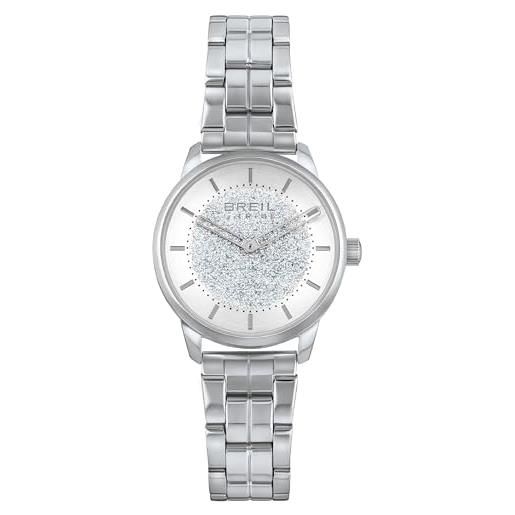 Breil - women's watch lucille collection ew0541 - accessori donna - orologio per donne in acciaio lucido con cassa da 32 mm e cinturino regolabile da 13,5 a 19 cm