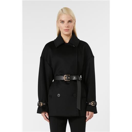 Max mara studio giaccone in drap di pura lana