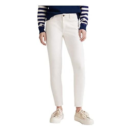 Desigual denim trousers jeans, bianco, 48 donna