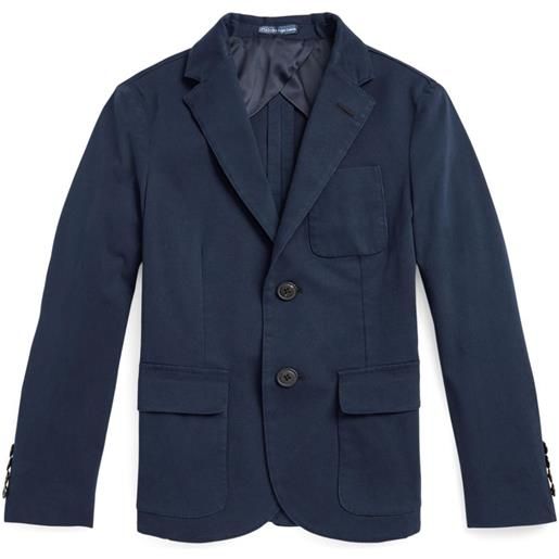 POLO RALPH LAUREN KIDS blazer monopetto sartoriale - blu